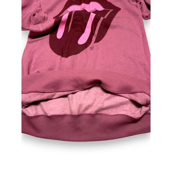 Zara X The Rolling Stones Pink Oversized Sweatshirt Dress Size 13/14 / Small - Picture 9 of 11